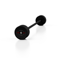 Gummierte gerade Langhantel 30 kg schwarz matt - Marbo Sport – Ansicht 1