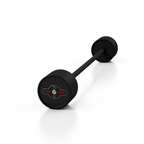 Gummierte gerade Langhantel 35 kg schwarz matt - Marbo Sport – Ansicht 1