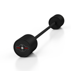 Gummierte gerade Langhantel 55kg schwarz matt - Marbo Sport – Ansicht 1