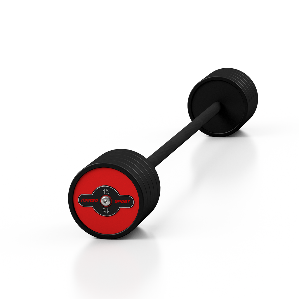 Gummistange gerade 45 kg Roter Glanz - Marbo Sport – Ansicht 1