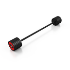 Gummistange gerade 45 kg Roter Glanz - Marbo Sport – Ansicht 2