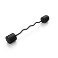 Gummierte SZ-Langhantel 50 kg schwarz matt - Marbo Sport – Ansicht 1