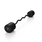 Gummierte SZ-Langhantel 55 kg schwarz matt - Marbo Sport – Ansicht 3