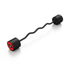 Gummierte SZ-Langhantel 40 kg Roter Glanz - Marbo Sport – Ansicht 1
