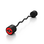 Gummierte SZ-Langhantel 40 kg Roter Glanz - Marbo Sport – Ansicht 3