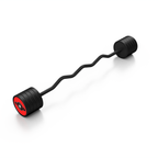 Gummierte SZ-Langhantel 45 kg Roter Glanz - Marbo Sport – Ansicht 1