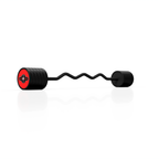 Gummierte SZ-Langhantel 55 kg Roter Glanz - Marbo Sport – Ansicht 2