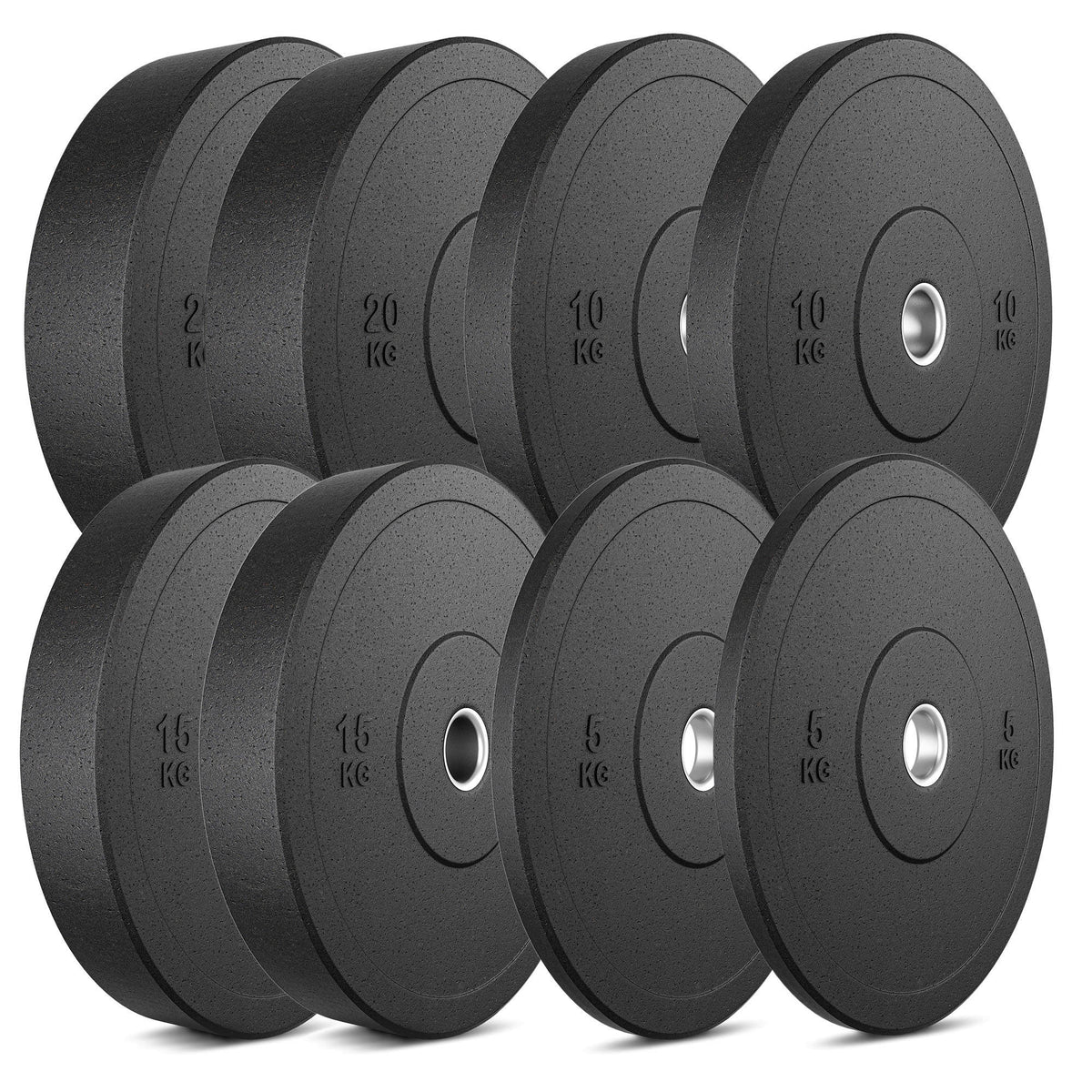 Bumper Plates-Set 100kg Olympia Hantelscheiben-Set MW-Bumper-100kg- Marbo Sport – Ansicht 1