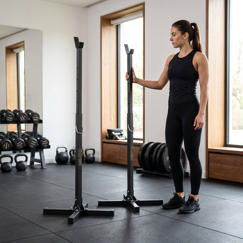 Hantelablage für Langhantel Verstellbar (2 Stück) SG-10 - SmartGym Fitness Accessories – Ansicht 3