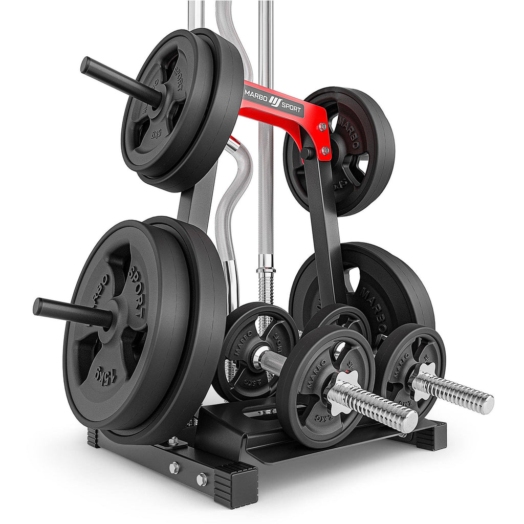 Hantelscheibenständer mit Stangenhalter MH-S207 - Marbo Sport – Ansicht 6