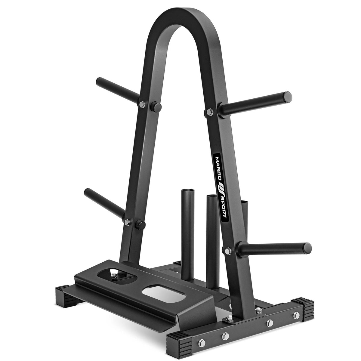 Hantelscheibenständer mit Stangenhalter und Hantelhalter MH-S007v2 - Marbo Sport – Ansicht 3