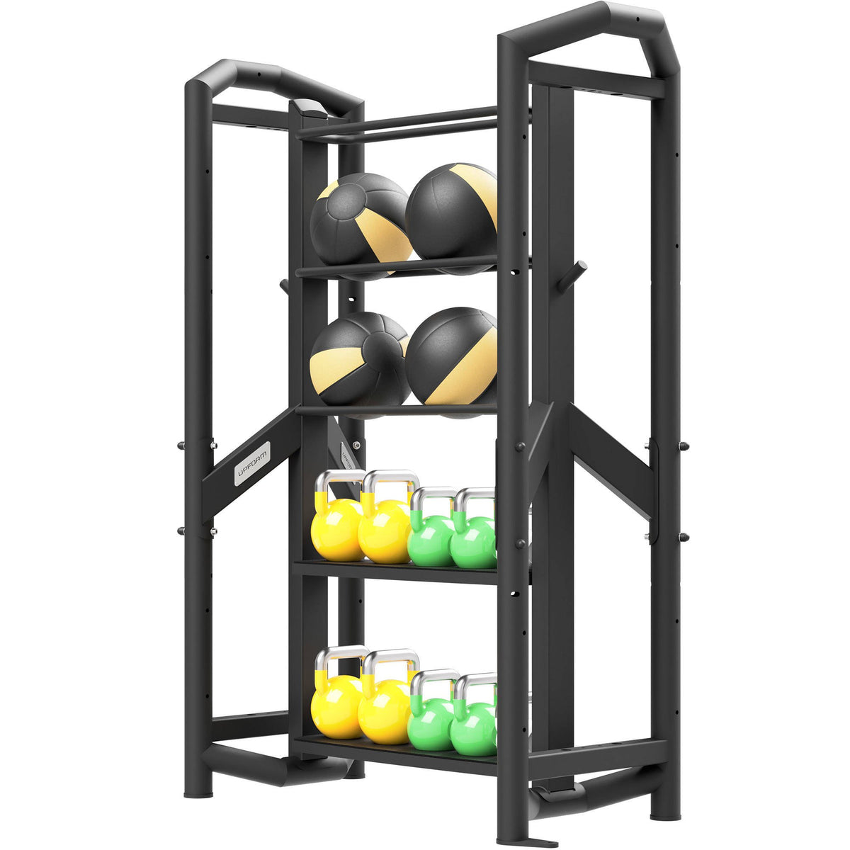 Kettlebell- und Ballregal UF-012 - UpForm – Ansicht 1