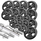 verstärkte Hantelstange- und Hantelscheiben Set 113 kg - Marbo Sport – Ansicht 1