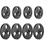 Tri-Grip Guss Hantelscheiben-Set Gewichte mit ø30/31 mm Bohrung | Set 30 kg / 4 x 5 kg + 4 x 2,5 kg - Marbo Sport – Ansicht 2