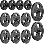 Tri-Grip Guss Hantelscheiben-Set Gewichte mit ø30/31 mm Bohrung | Set 29 kg / 2 x 5 kg + 6 x 2,5 kg + 4 x 1 kg - Marbo Sport – Ansicht 2