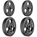 Tri-Grip gummierte Guss Hantelscheiben-Set Gewichte mit ø30/31 mm Bohrung | Set 30 kg / 2 x 10 kg + 2 x 5 kg - Marbo Sport – Ansicht 2
