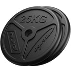 Olympia Guss Hantelscheiben-Set Gewichte mit ø50/51 mm Bohrung | Set 50 kg / 2 x 25 kg - Marbo Sport – Ansicht 1