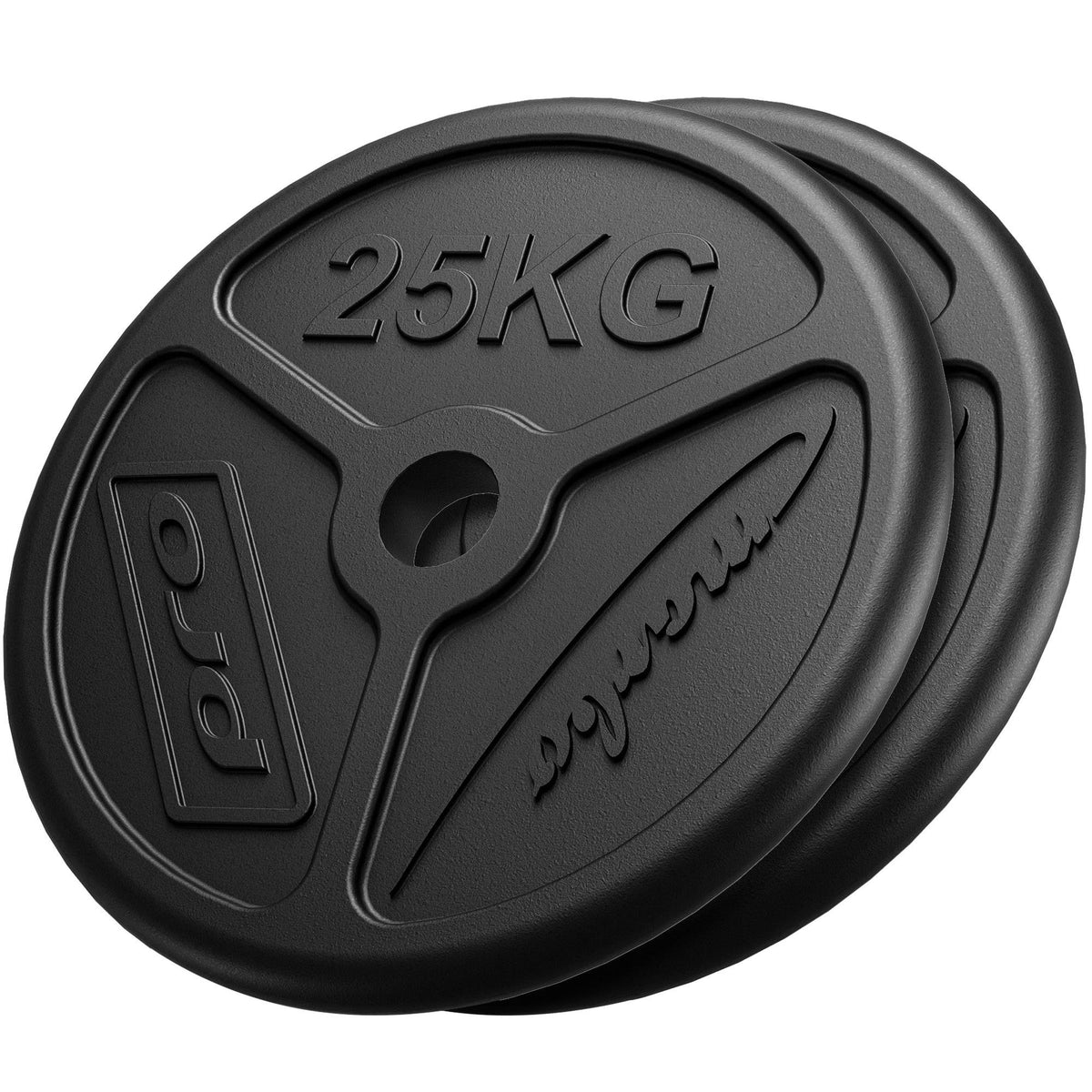 Olympia Guss Hantelscheiben-Set Gewichte mit ø50/51 mm Bohrung | Set 50 kg / 2 x 25 kg - Marbo Sport – Ansicht 1
