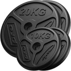 Olympia Guss Hantelscheiben-Set Gewichte mit ø50/51 mm Bohrung | Set Set 60 kg / 2 x 20 kg + 2 x 10 kg - Marbo Sport – Ansicht 1