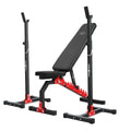 Set MH7 | beidseitig verstellbare Hantelbank MH-L114 + höhenverstellbarer Hantelständer MH-S201 x2 - Marbo Sport – Ansicht 1