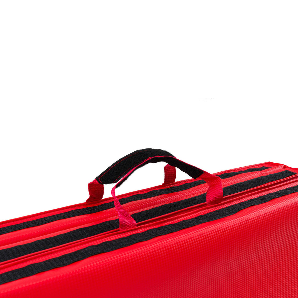 Klappbare Gymnastikmatte mit Klettverschluss 180x60x5cm Rot - Marbo Sport – Ansicht 3
