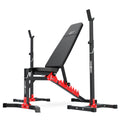 Set MH19 | verstellbare Hantelbank MH-L115 + höhenverstellbarer Hantelständer MH-S201 x2 - Marbo Sport – Ansicht 1