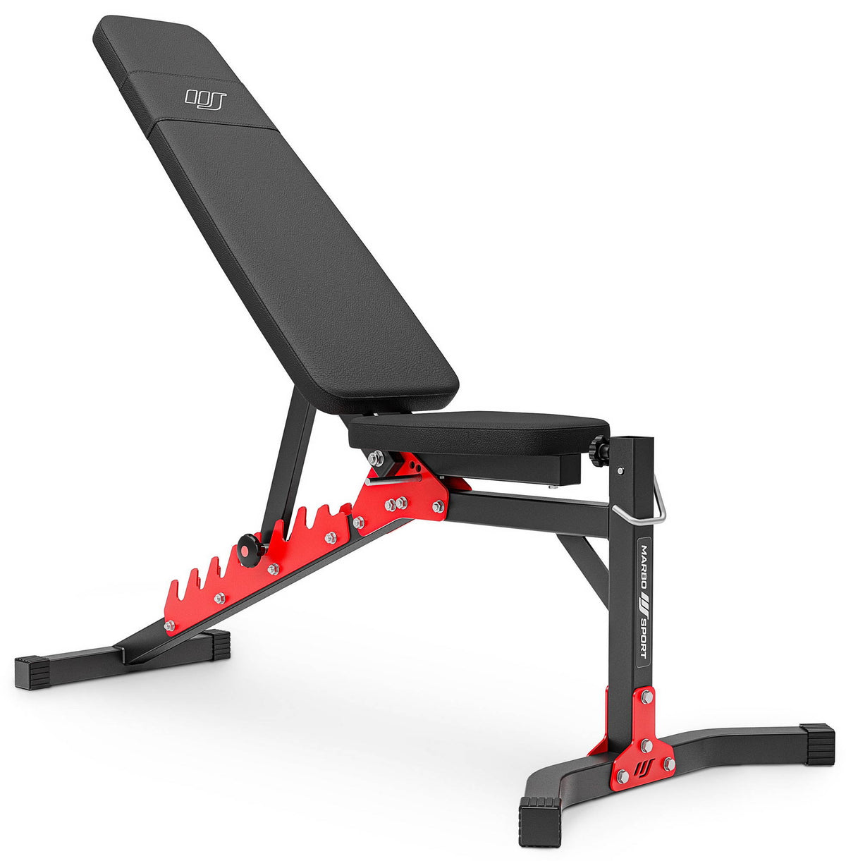 Set MH26 | Hantelbank MH-L115 + Langhantelständer MH-S204 + Beintrainer MH-A102 + Latzugstation MH-W104 + Curl Pult MH-A101 - Marbo Sport – Ansicht 2