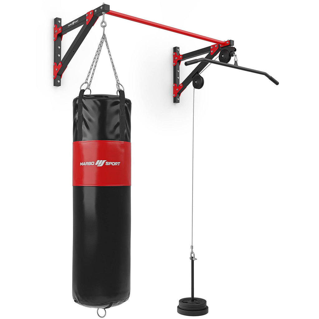 Marbo Sport multifunktionale Klimmzugstange mit Wandbefestigung, Latzug und Boxsackhalterung (3in1) MH-D204 - Marbo Sport – Ansicht 1