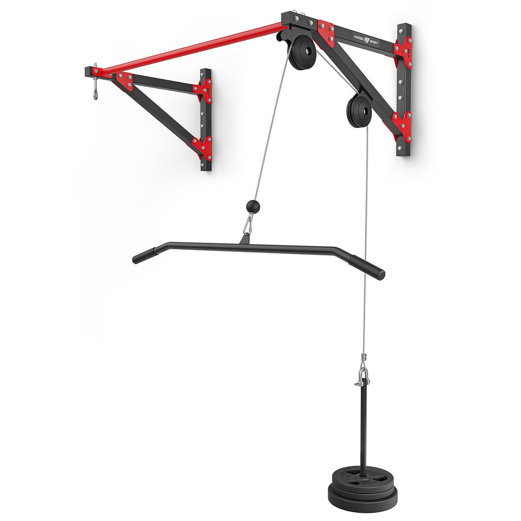 Marbo Sport multifunktionale Klimmzugstange mit Wandbefestigung, Latzug und Boxsackhalterung (3in1) MH-D204 - Marbo Sport – Ansicht 3