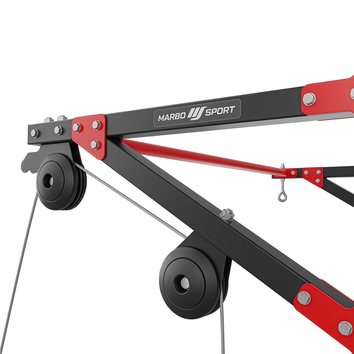 Marbo Sport multifunktionale Klimmzugstange mit Wandbefestigung, Latzug und Boxsackhalterung (3in1) MH-D204 - Marbo Sport – Ansicht 7