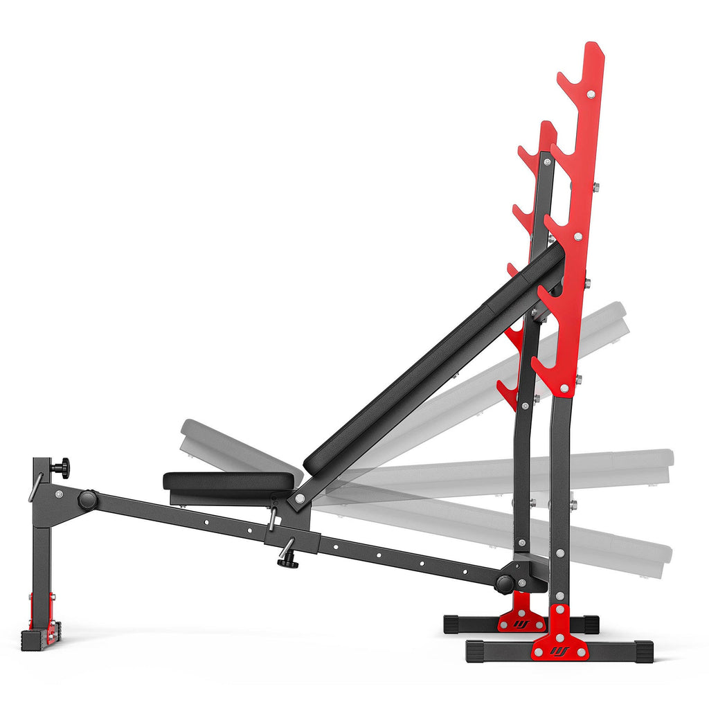 Verstellbare Hantelbank mit Hantelablage MH-L107 2.0 - Marbo Sport – Ansicht 8