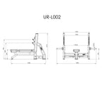 Einfache Bank mit UR-L002 Ständern - UpForm – Ansicht 5