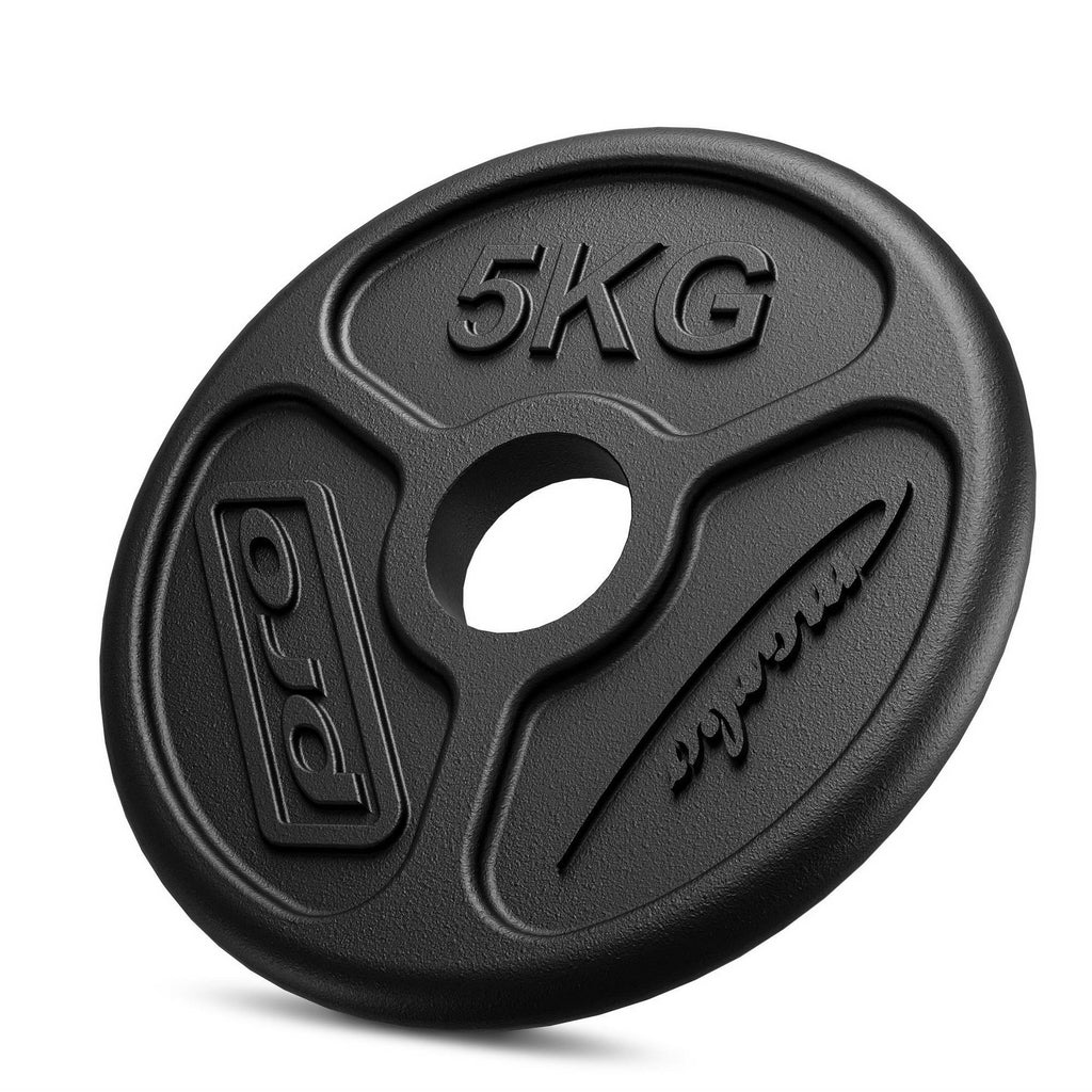 Hantelset 55 kg | Olympische Langhantelstange 180 cm + leicht gebogene SZ-Stange 120 cm + Gewichtsscheiben 4×5 kg, 2×2,5 kg, 4×1,25 kg – Marbo Sport – Ansicht 2