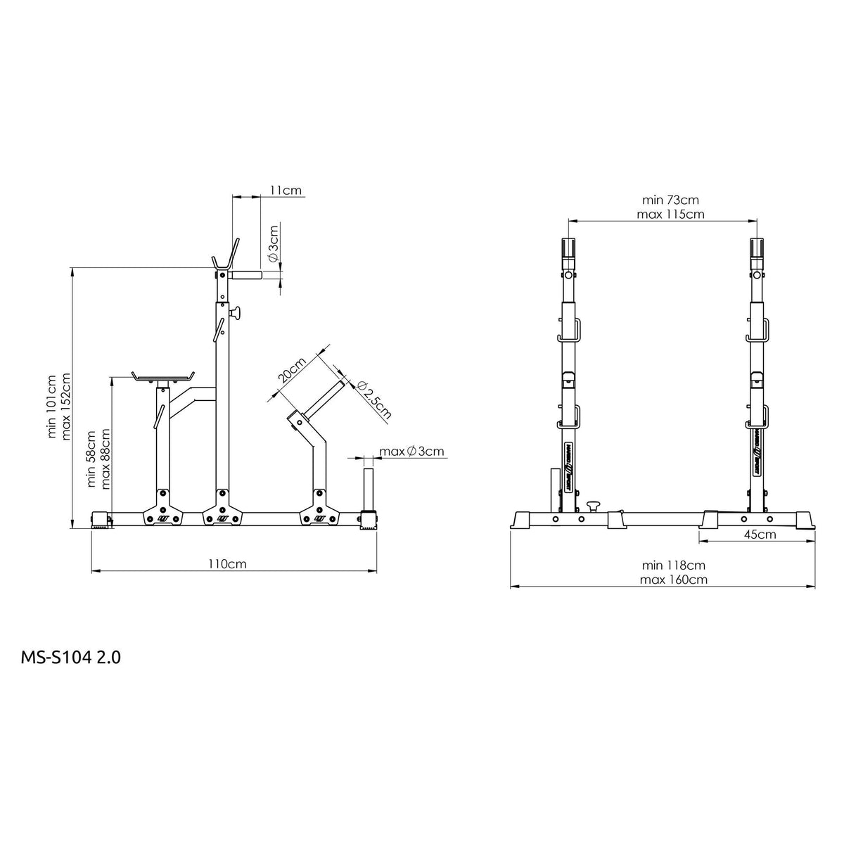Angepasste Haltestellen mit MS-S104 2.0 - Marbo Sport – Ansicht 6