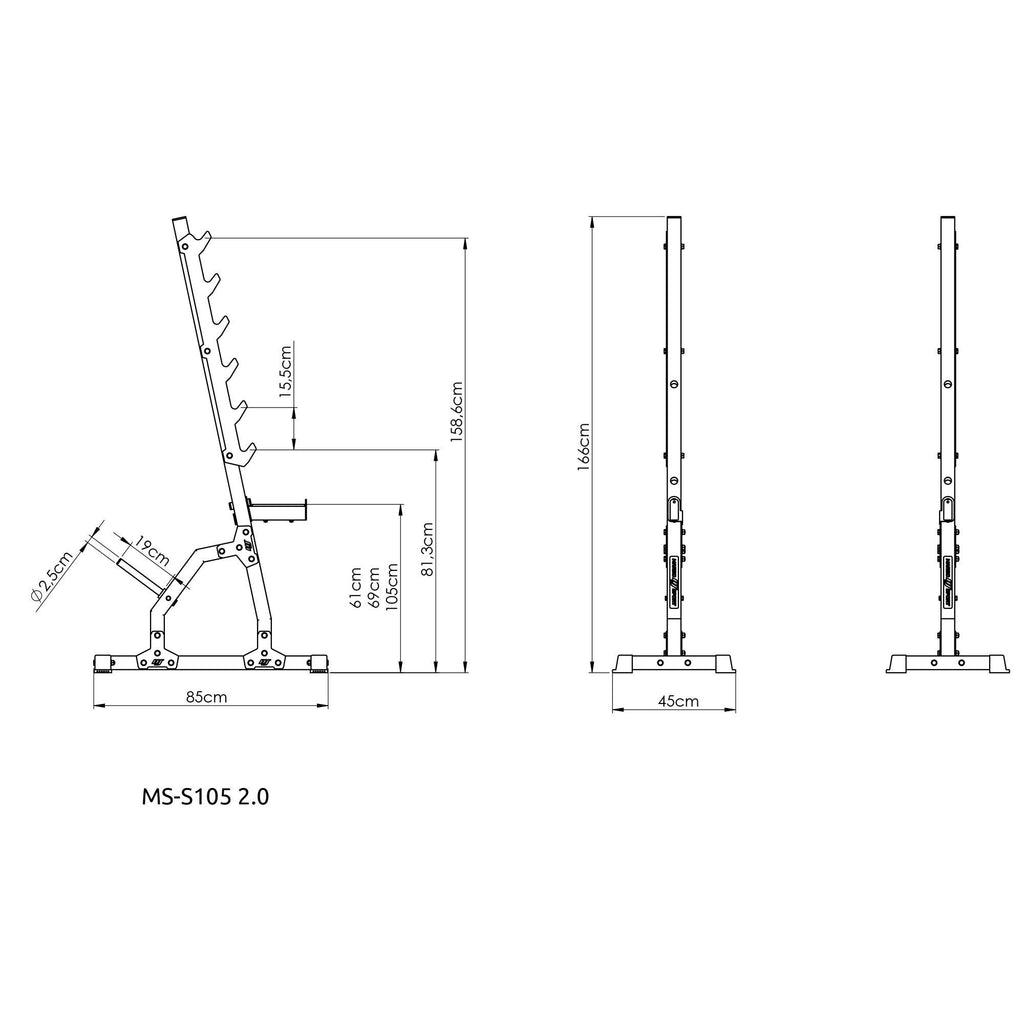Multilevel-Stänger (2 Stück) MS-S105 2.0 - Marbo Sport – Ansicht 7