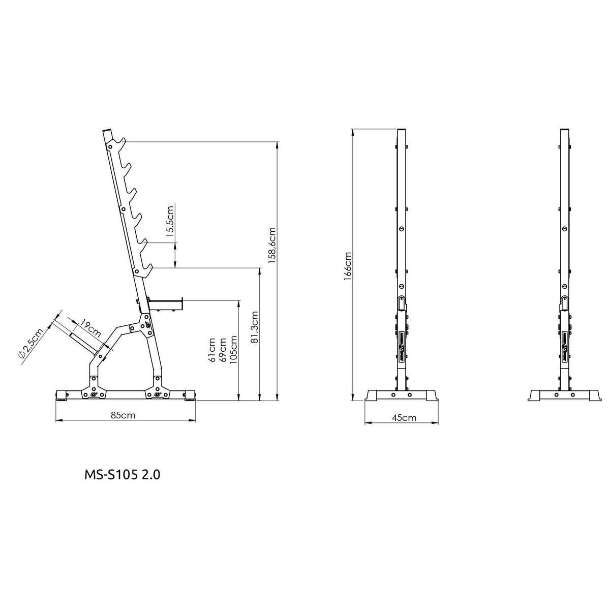 Multilevel-Stänger (2 Stück) MS-S105 2.0 - Marbo Sport – Ansicht 7
