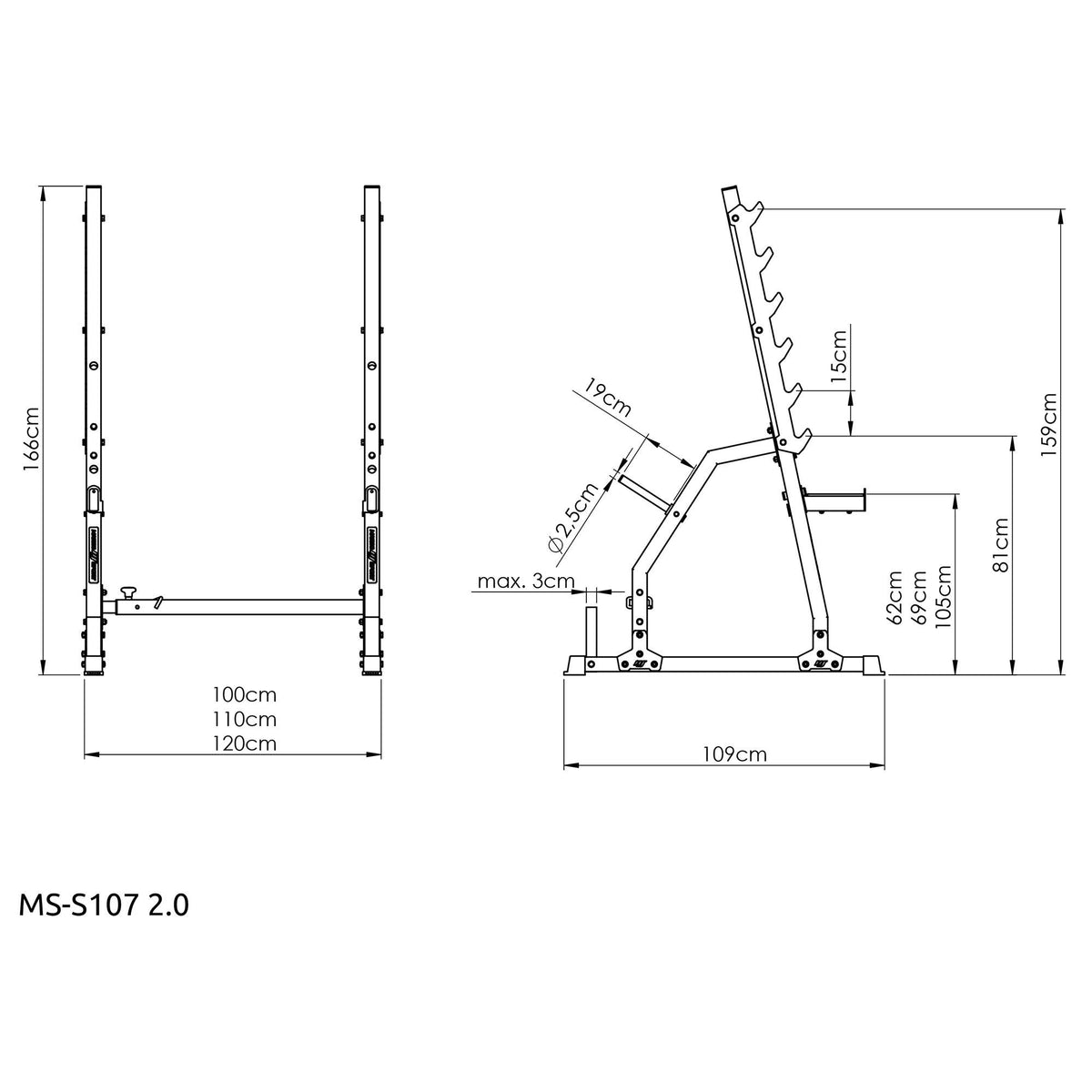 Torständer mit MS-S107 2.0 - Marbo Sport-Sicherheits- und Skalierungsvorrichtungen – Ansicht 6