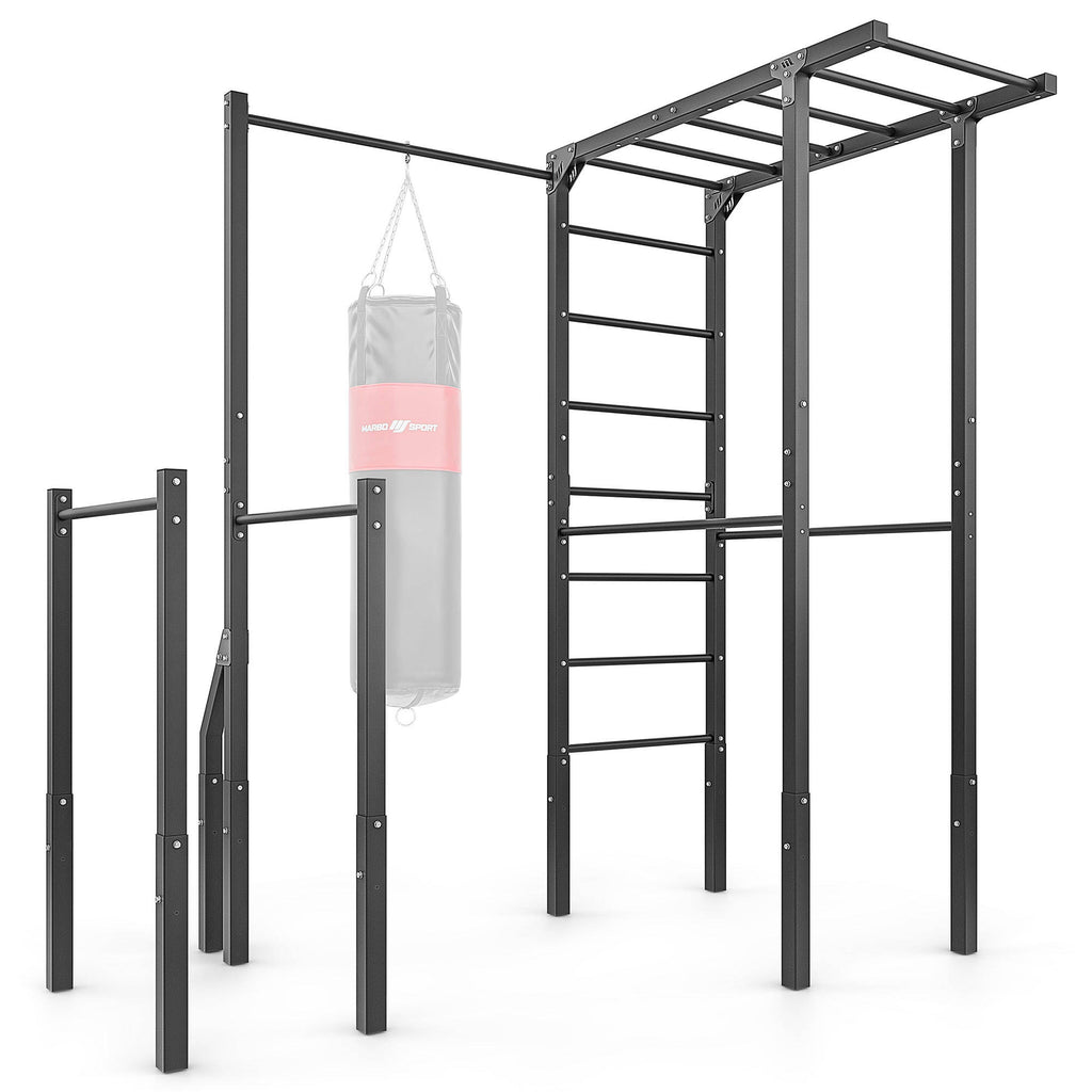 Außenleiter + Kletterstange mit Sackhalter + Dip-Handläufer (lang) MO-Z5 - Marbo Sport – Ansicht 1