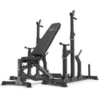 Set MS11_2.0 | Beidseitig verstellbare Trainingsbank + verstellbare Hantelständer – Marbo Sport – Ansicht 1