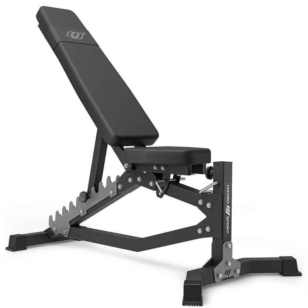 Set MS11_2.0 | Beidseitig verstellbare Trainingsbank + verstellbare Hantelständer – Marbo Sport – Ansicht 2