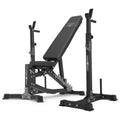 Set MS30_2.0 | Beidseitig verstellbare Trainingsbank + mehrstufige Hantelablagen (2 Stück) mit Sicherung – Marbo Sport – Ansicht 1