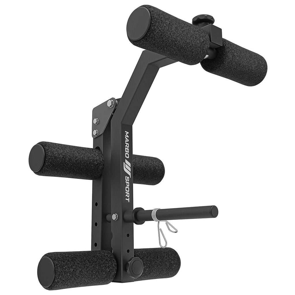 Set MS39_2.0 | Beidseitig verstellbare Trainingsbank + Scott-Curl-Aufsatz + Beinpresse – Marbo Sport – Ansicht 4