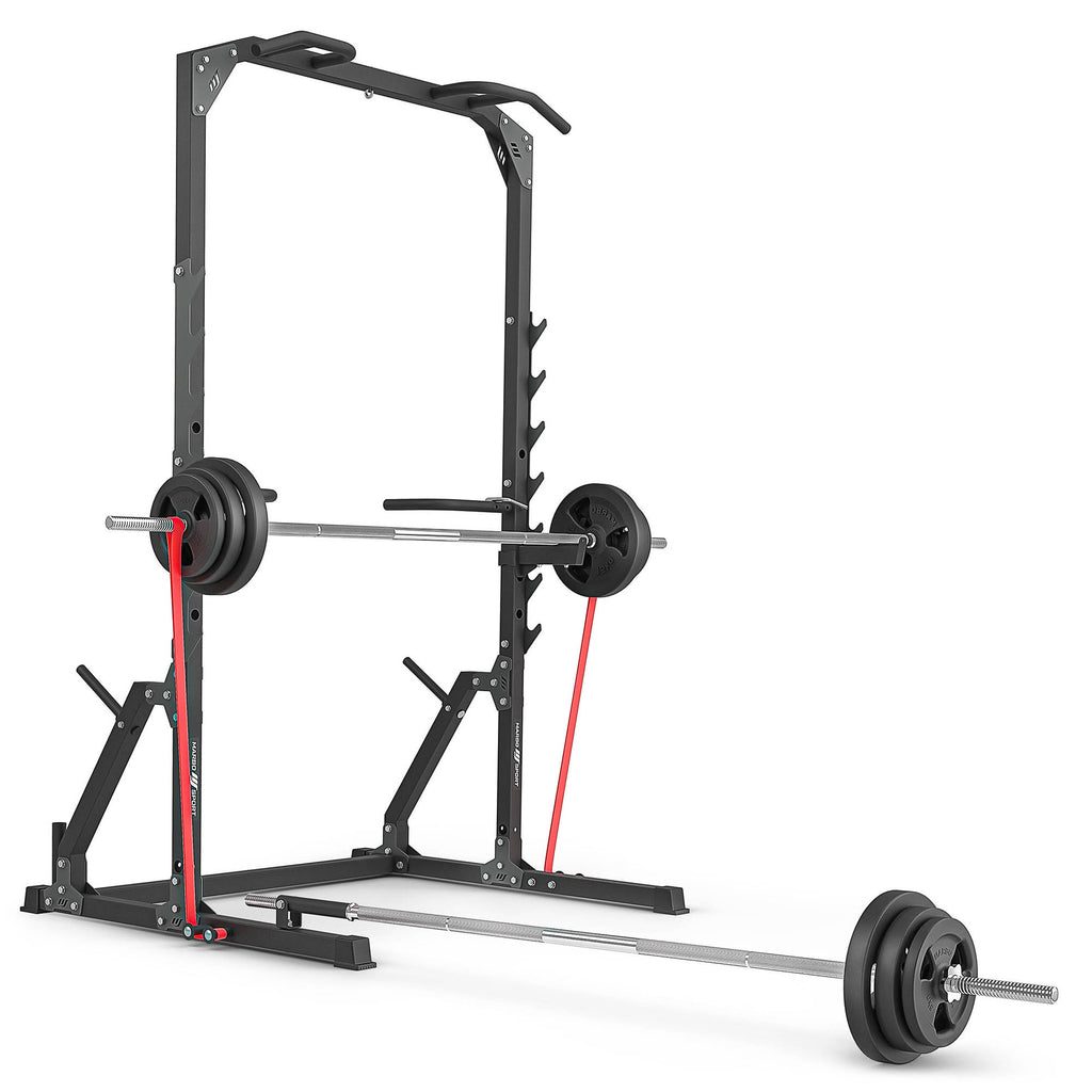 Half-rack Käfig (Ständer mit Ständern und Handgriffen + landmine) MS-U115 2.0 - Marbo Sport – Ansicht 3
