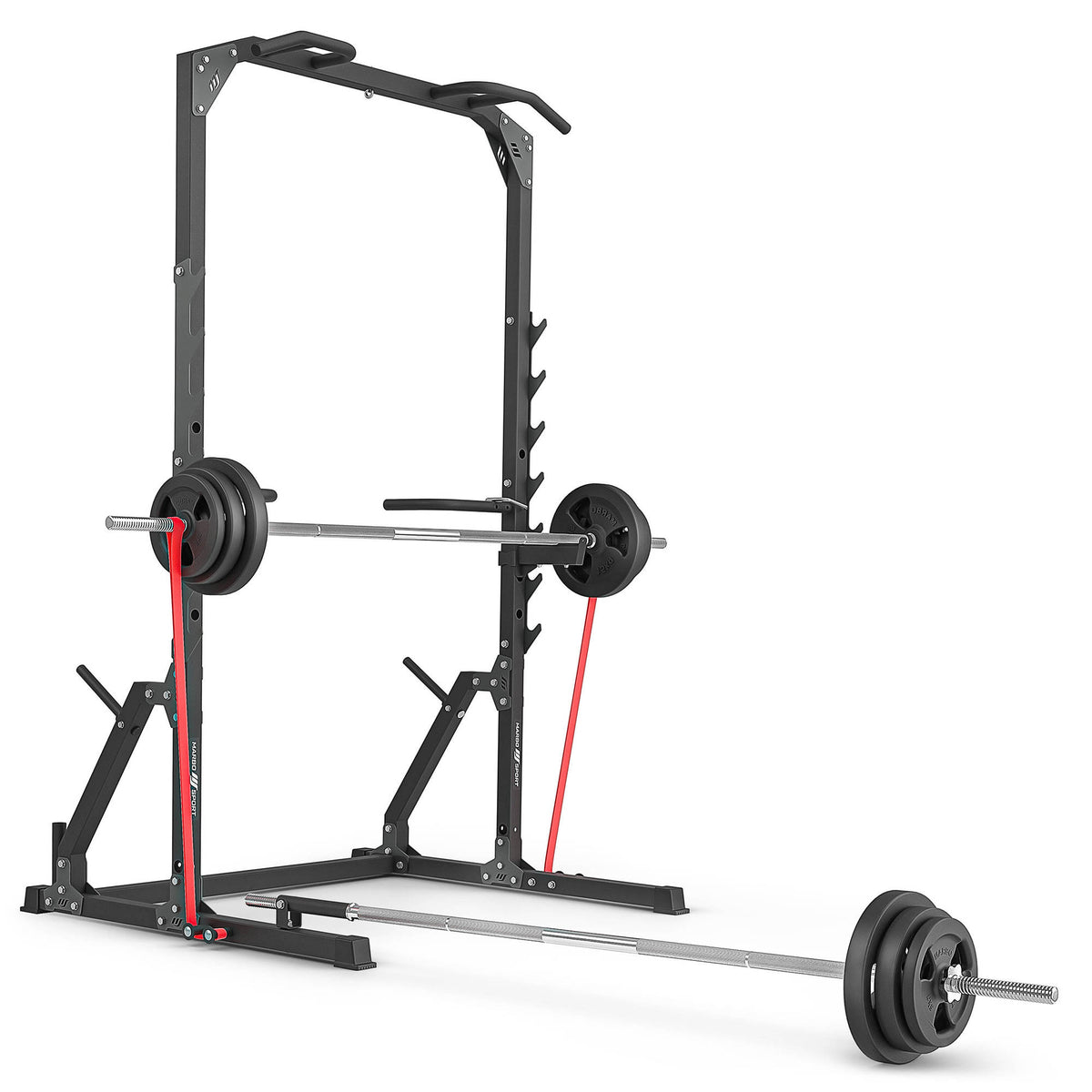 Half-rack Käfig (Ständer mit Ständern und Handgriffen + landmine) MS-U115 2.0 - Marbo Sport – Ansicht 3