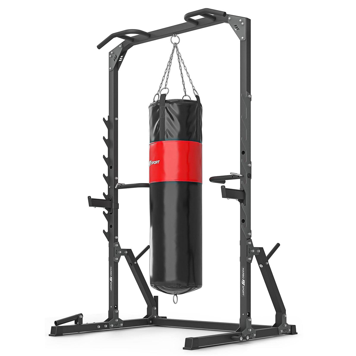Half-rack Käfig (Ständer mit Ständern und Handgriffen + landmine) MS-U115 2.0 - Marbo Sport – Ansicht 5