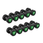 Polyurethan-Kurzhantelset 27,5–37,5 kg (2,5-kg-Abstufung), Gesamtgewicht 325 kg – UpForm – Ansicht 1