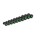 Polyurethan-Kurzhantelset 2,5–25 kg (2,5-kg-Abstufung), Gesamtgewicht 275 kg – UpForm – Ansicht 3