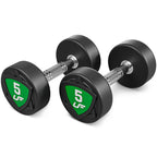 Polyurethan-Kurzhantelset 2,5–25 kg (2,5-kg-Abstufung), Gesamtgewicht 275 kg – UpForm – Ansicht 5