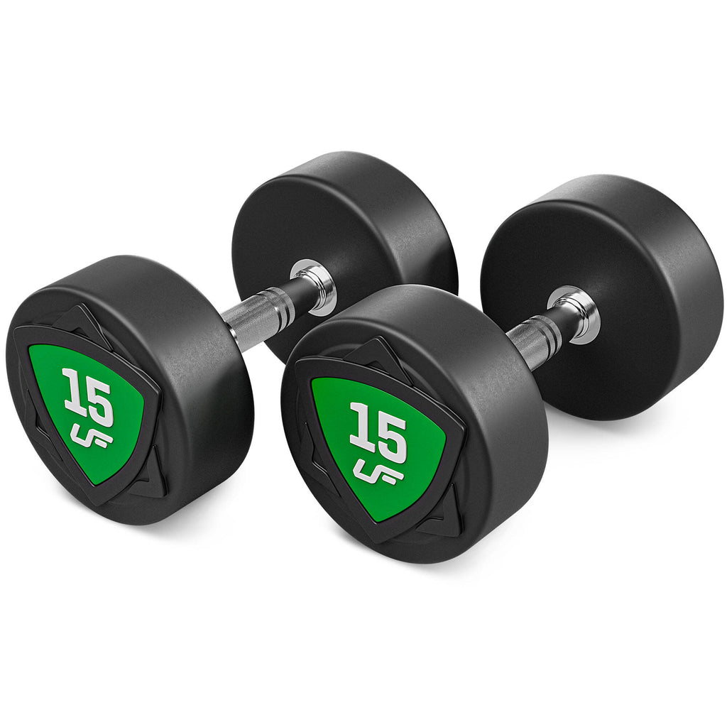 Polyurethan-Kurzhantelset 2,5–25 kg (2,5-kg-Abstufung), Gesamtgewicht 275 kg – UpForm – Ansicht 7