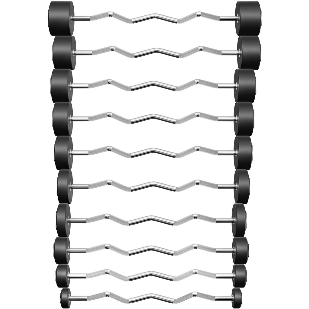Polyurethan-Fixhantelset 10–55 kg (5-kg-Abstufung), Gesamtgewicht 325 kg – UpForm – Ansicht 2
